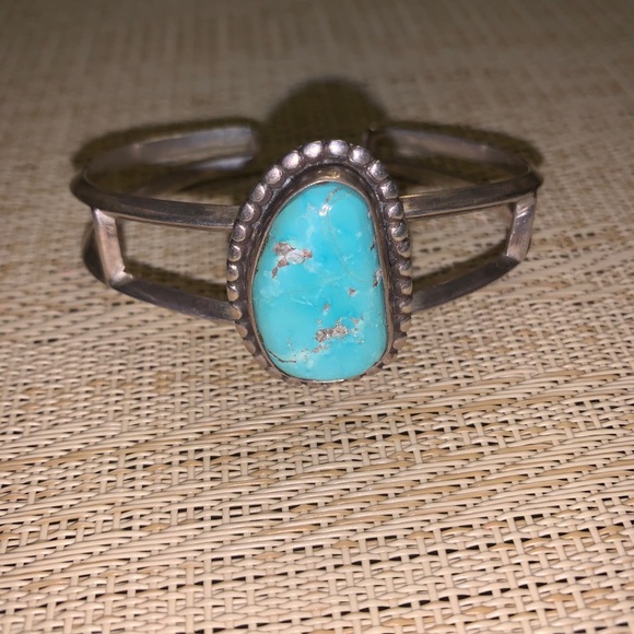 Sterling silver turquoise cuff